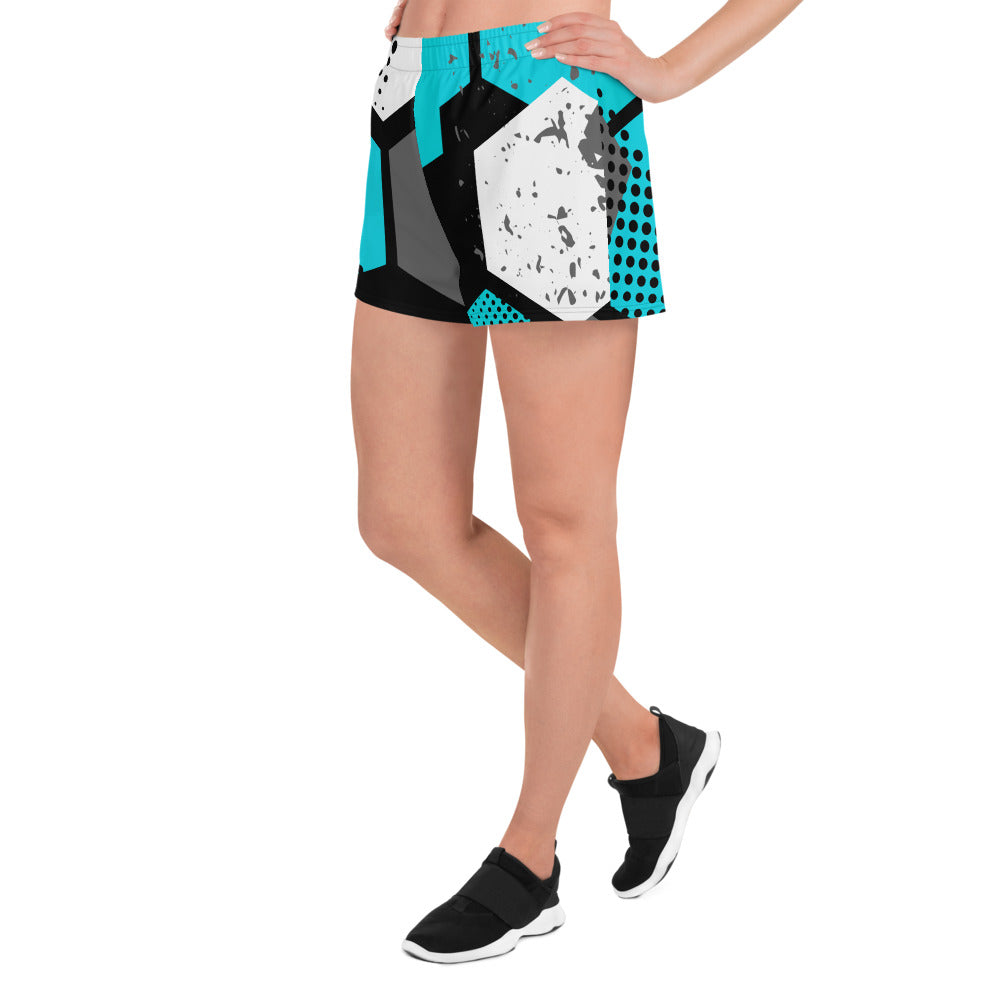 Spot Pattern Women’s Recycled Athletic Shorts