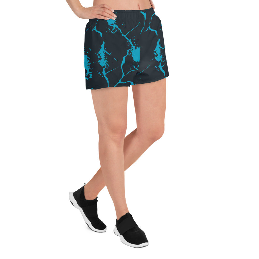 Nautical Waves Women’s Recycled Athletic Shorts