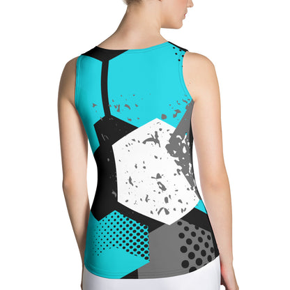 Spot Pattern Women Sublimation Cut & Sew Tank Top