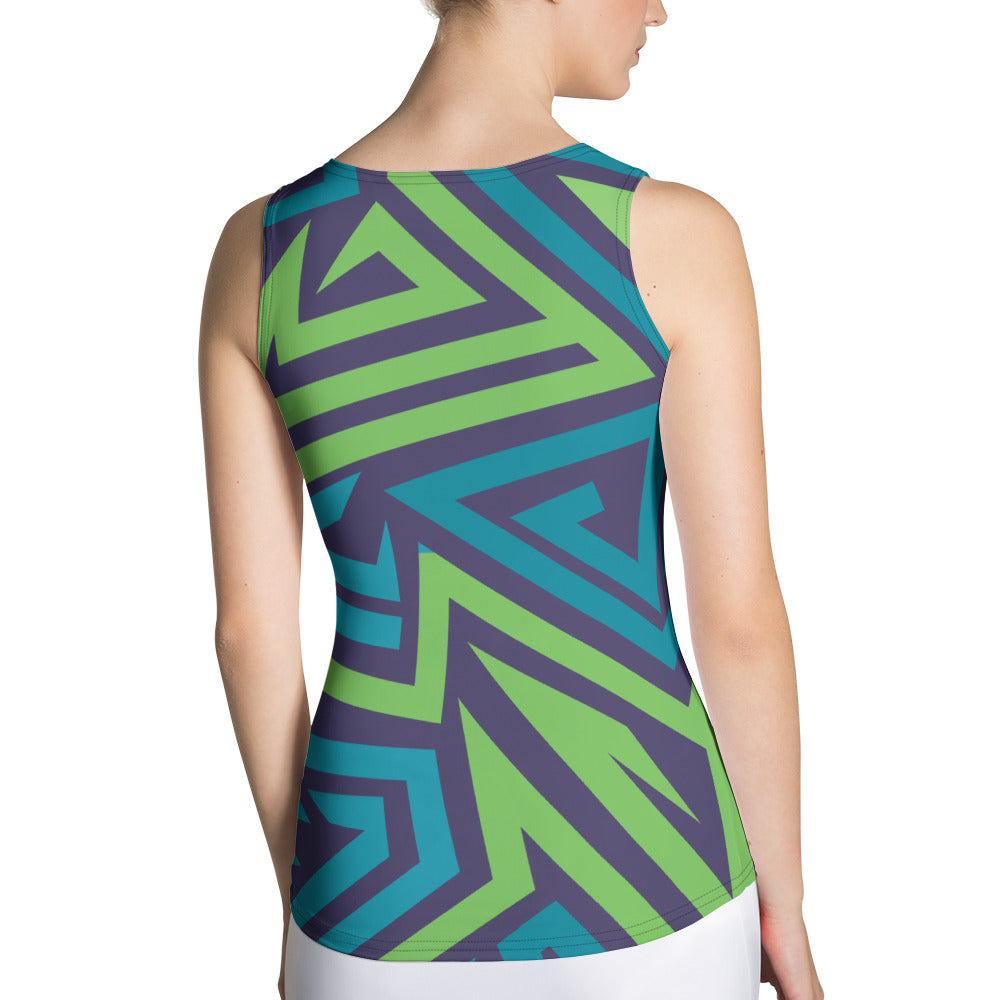 Ocean Breeze Women Sublimation Cut & Sew Tank Top