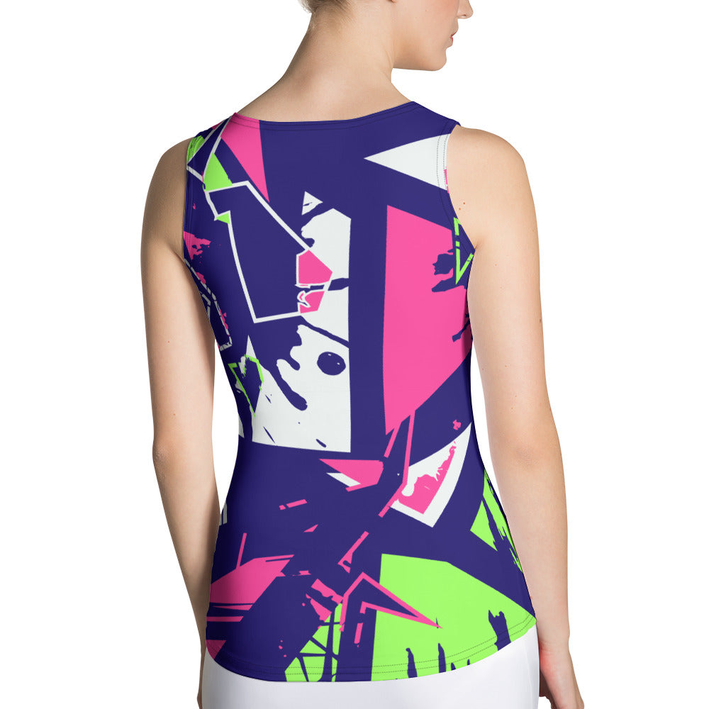 Pastel Marine Women Sublimation Cut & Sew Tank Top