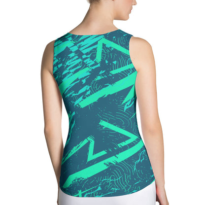 Nautical Jade Women Sublimation Cut & Sew Tank Top