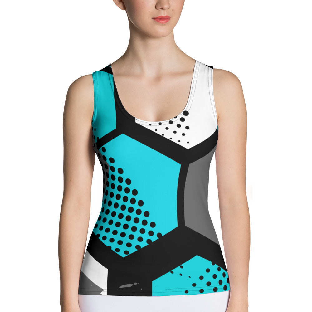 Spot Pattern Women Sublimation Cut & Sew Tank Top