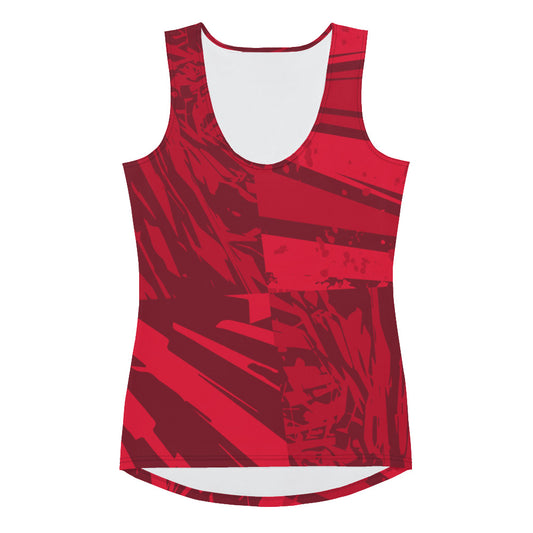 Red jersey pattern Women Sublimation Cut & Sew Tank Top