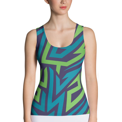 Ocean Breeze Women Sublimation Cut & Sew Tank Top