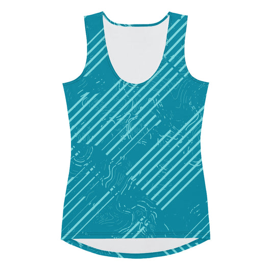 Refreshing and Tranquil Women Sublimation Cut & Sew Tank Top