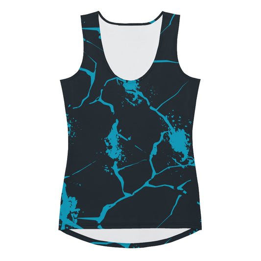 Nautical Waves Women Sublimation Cut & Sew Tank Top