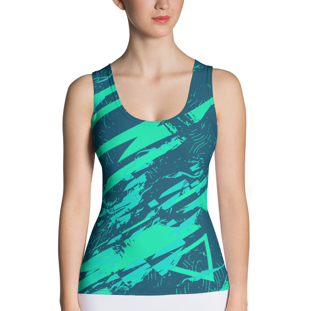 Nautical Jade Women Sublimation Cut & Sew Tank Top