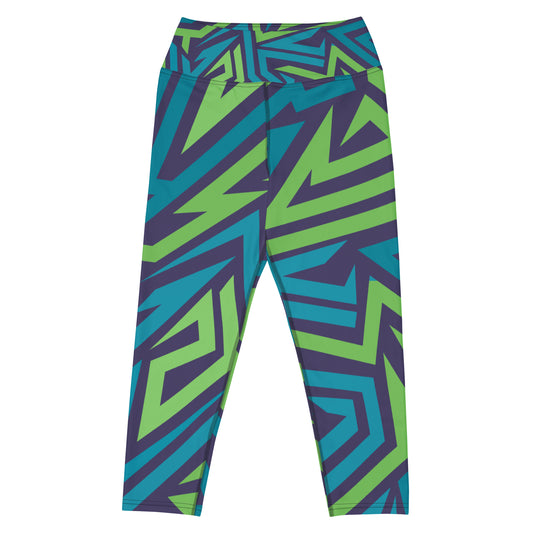 Ocean Breeze Yoga Capri Leggings