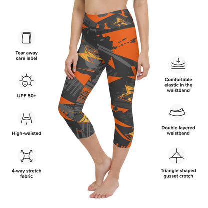 Chromatic Angles Yoga Capri Leggings