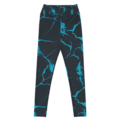 Nautical Waves Yoga Leggings