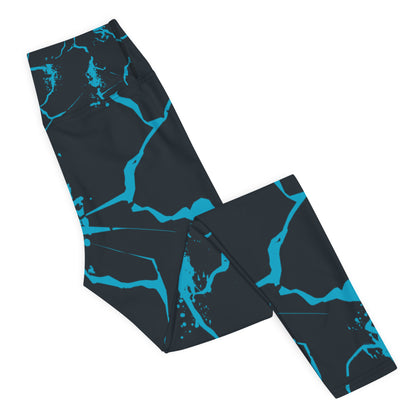 Nautical Waves Yoga Leggings