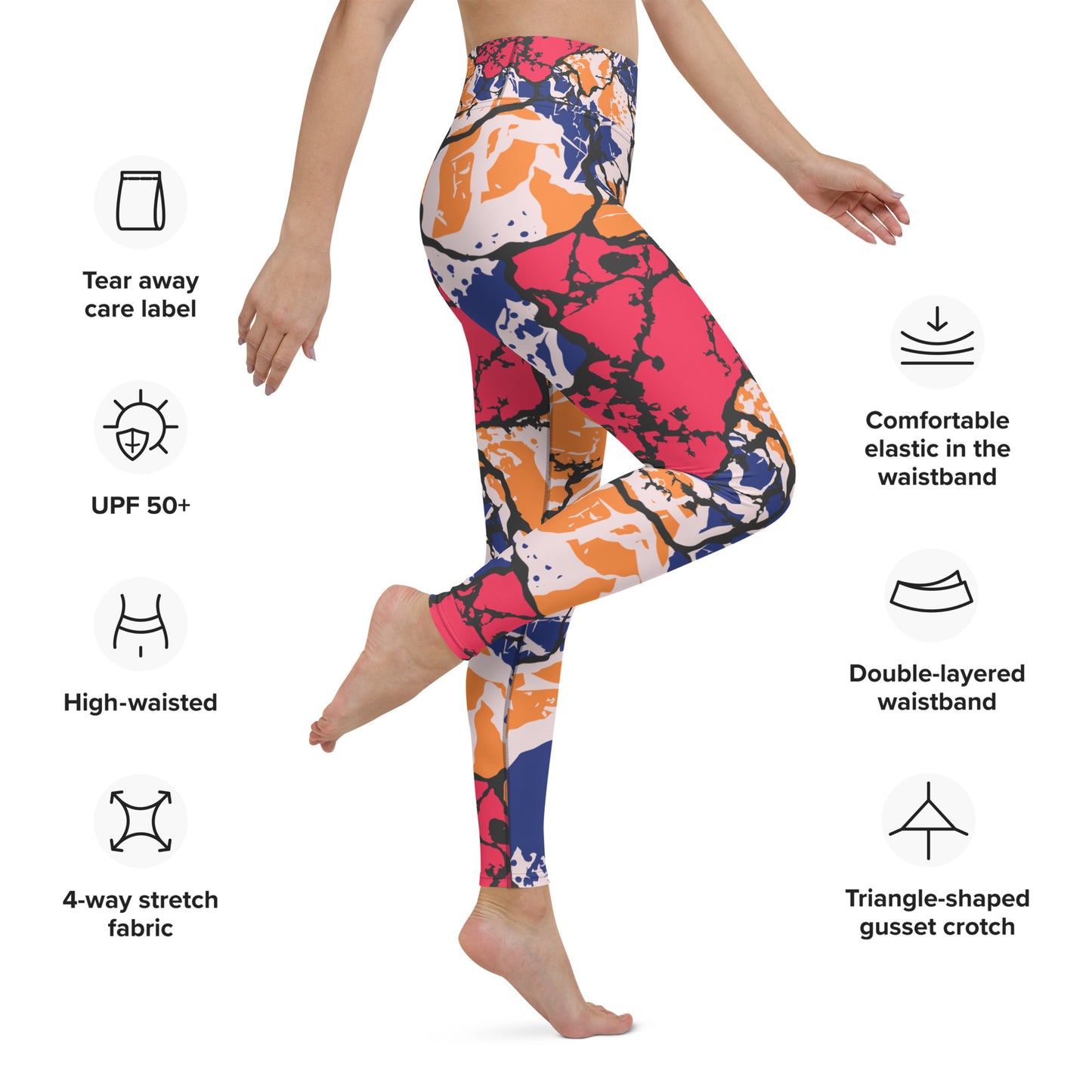 Chromatic Veins Yoga Leggings