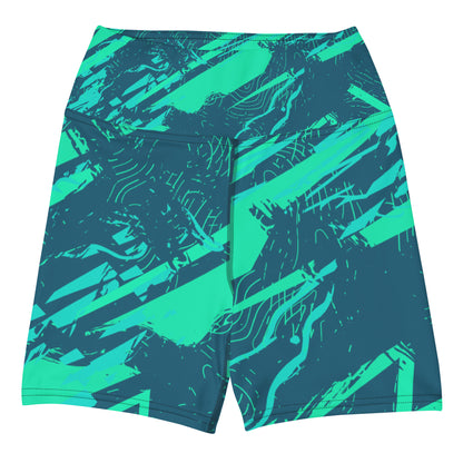 Nautical Jade Yoga Shorts