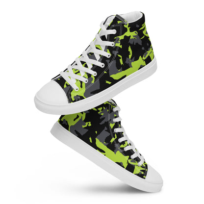 White Neutral Radiance Men’s high top canvas shoes