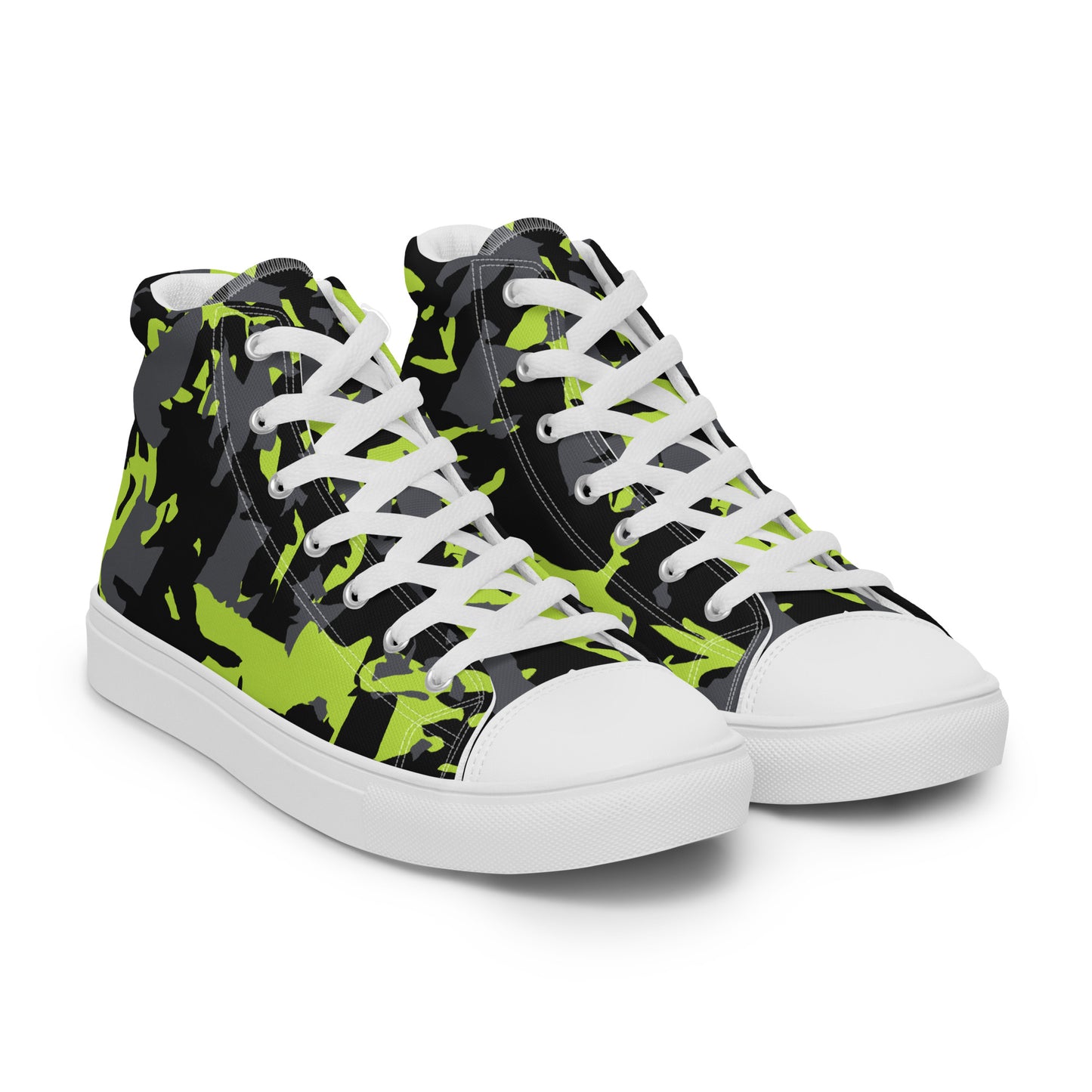 White Neutral Radiance Men’s high top canvas shoes