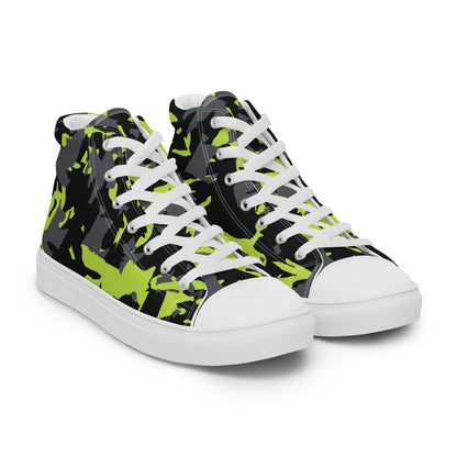 White Neutral Radiance Men’s high top canvas shoes