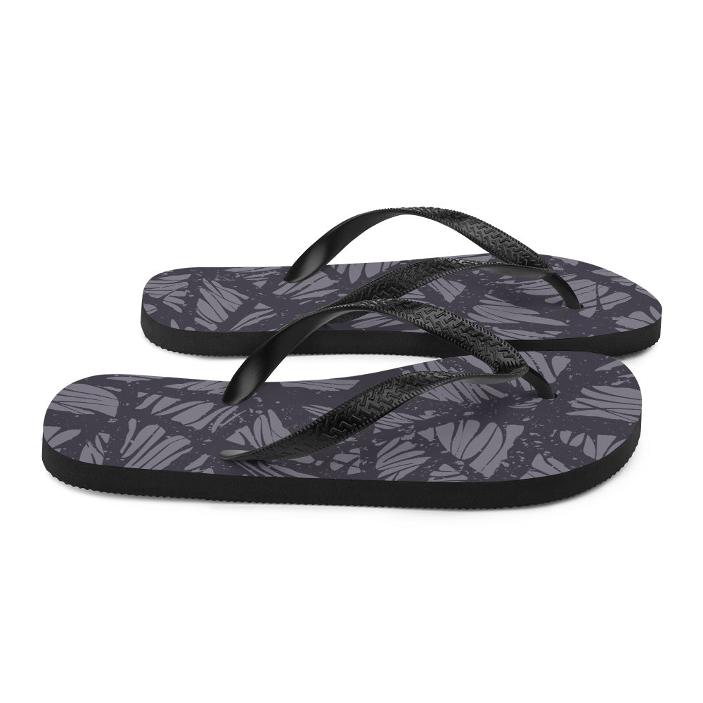 Gray Veins Flip-Flops