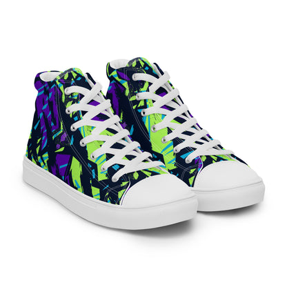 White Tiger-Zebra Women’s high top canvas shoes