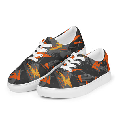 Chromatic Angles Women’s lace-up canvas shoes