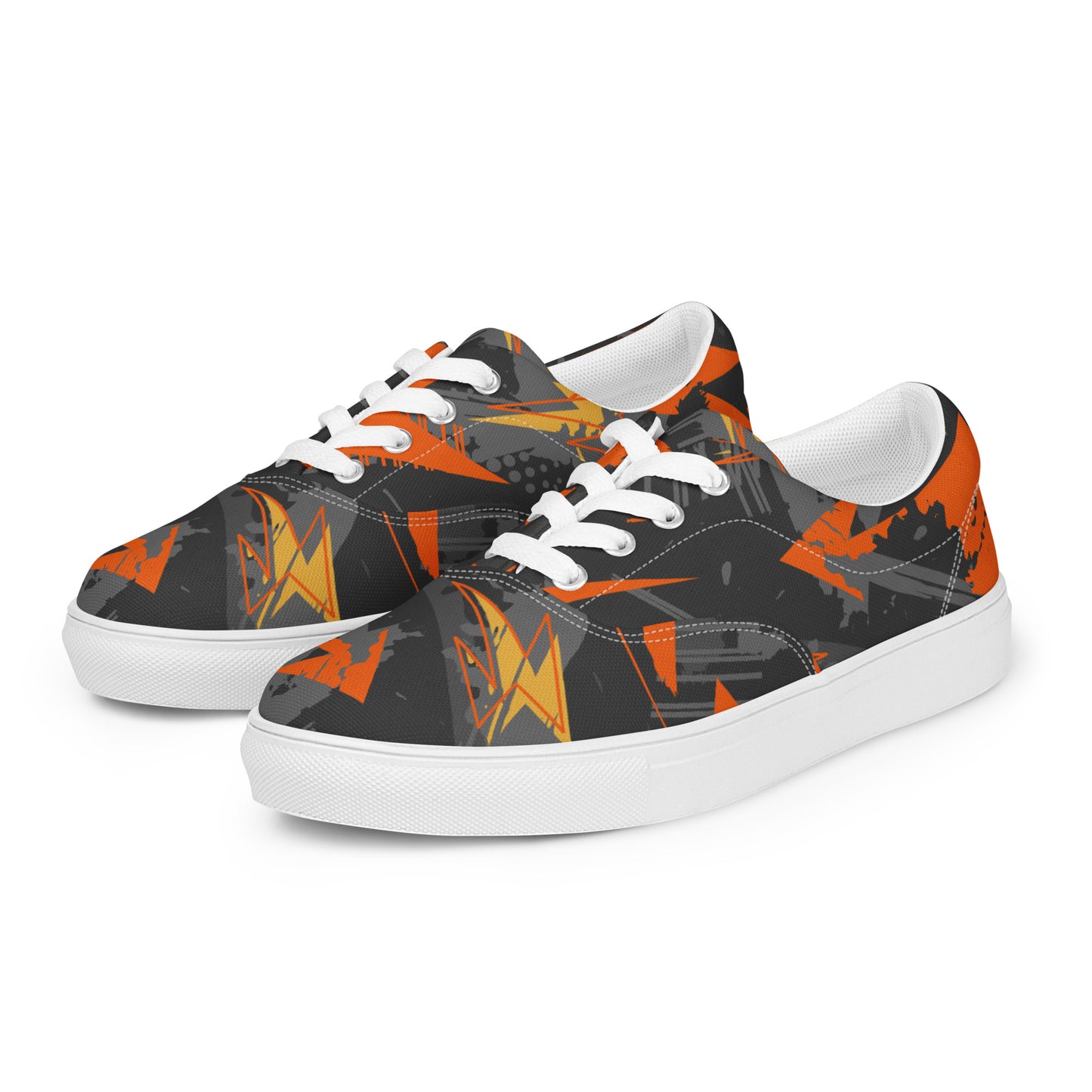 Chromatic Angles Women’s lace-up canvas shoes