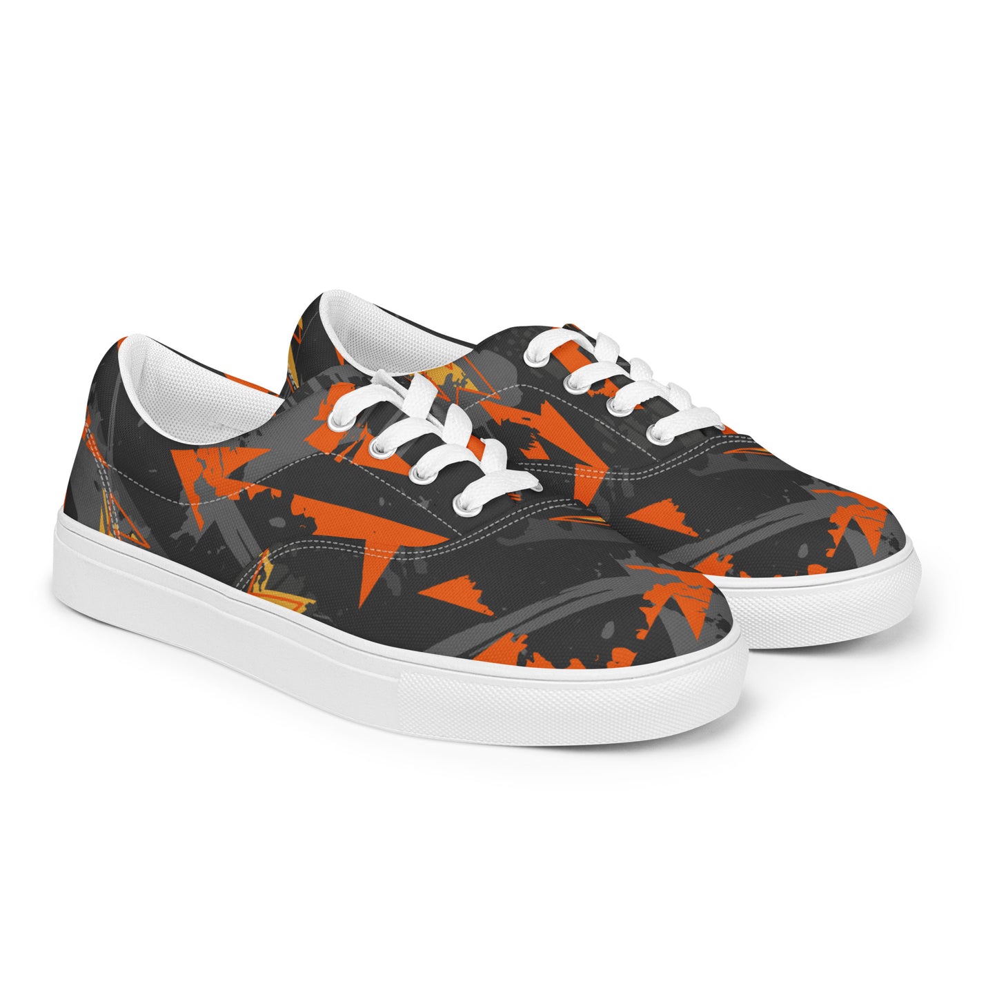 Chromatic Angles Women’s lace-up canvas shoes