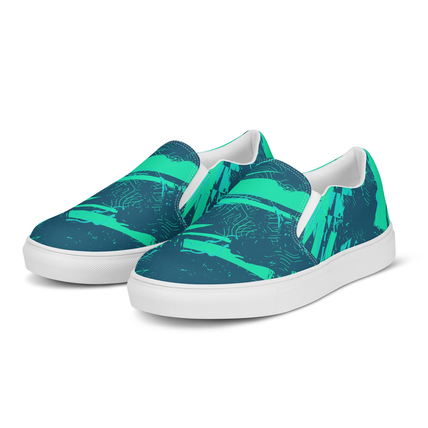 Nautical Jade Women’s slip-on canvas shoes